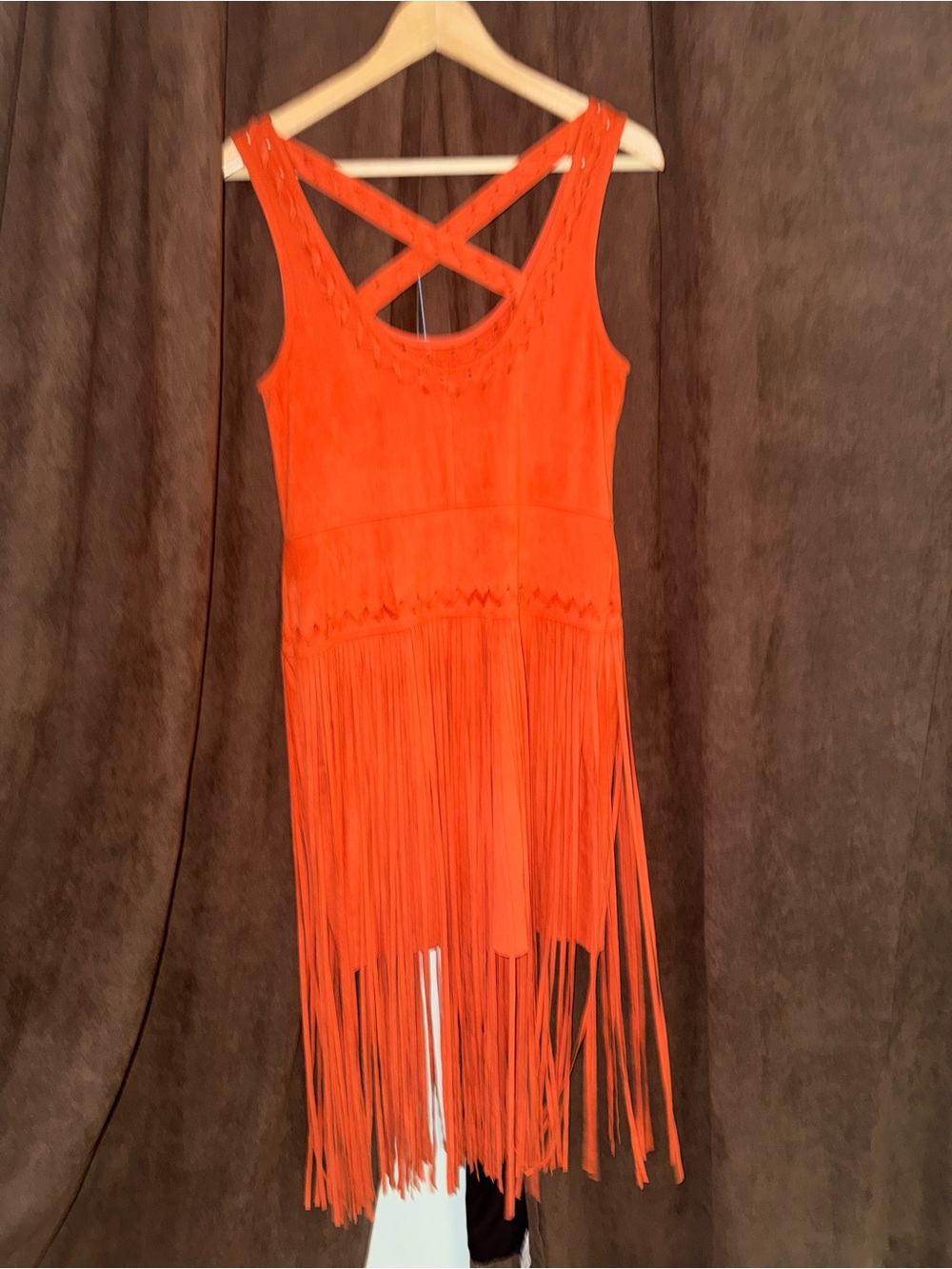 Idyllwind Western Boho Suede Fringe Dress - Picture 5 of 6